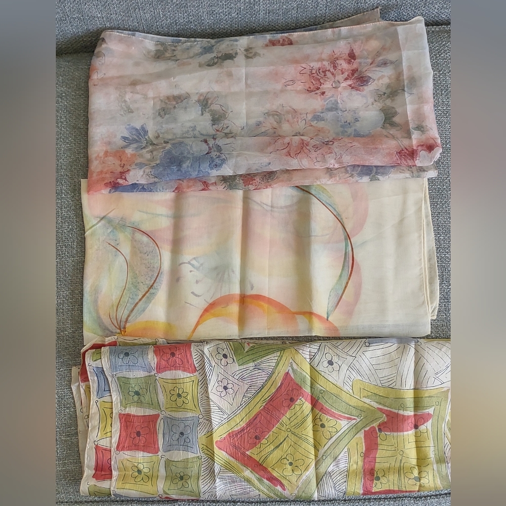Pastel scarf lot